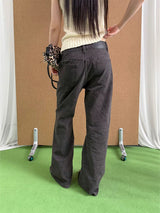 Straight Leg Loose-Fit Wide Pants