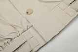 Twin Strap High-Neck Cropped Jacket