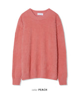 [UNISEX] クラウディーシーズンオーバーフィットアンゴラクルーネックロングスリーブニット (7 colors)