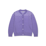 Nordic knit Cardigan_Violet
