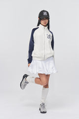 バルーンフィットコットンミニスカート White