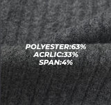 スキューダイアゴナルジッパーニット – M / L (6 Colors)