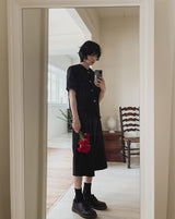 Lux stripe bermuda slacks