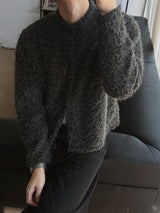 ASCLO ヘアリークロップカーディガン (3color)