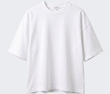 オーバーフィットクールドライバックスリットスリーブTシャツ ホワイト