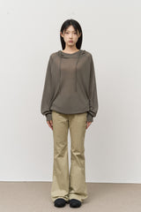 (W) Pot Gabardine Bootscut Pants