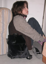 Soft Fur Backpack_Black
