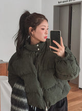 Cozy Button Corduroy Padding