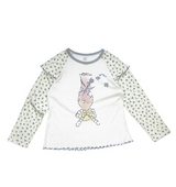ドリームフラワーベースTシャツ ブルー