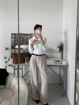 Fates Two-Pintuck Wide Slacks