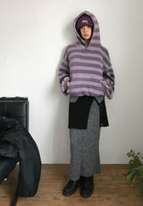 (WOOL) レイヤードボタンミニスカート