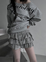 velvet cancan skirt (2color)
