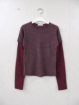 ポニーレイヤードダンガラTシャツ（3color）