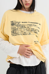 サイケ レタリング ハーフ Tシャツ
