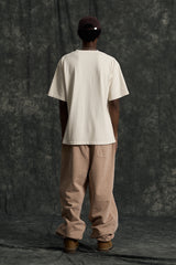 ロゴピグメントTシャツ (Cream)