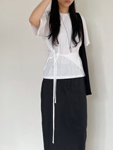 Wrap Raglan Short Sleeve T-shirt