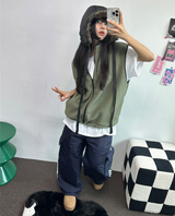TRACK CARGO STRING PADDING PANTS ❤🖤🤎💚💙5COLOR