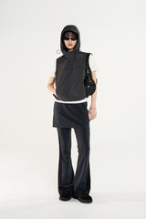 セミ クロップ フード ベスト / Semi Crop Hooded Vest