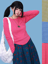 フルーツストライプパンチングT (3color)
