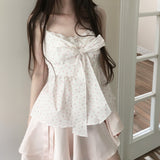 Summer Lace Ribbon Blouse - FLORAL