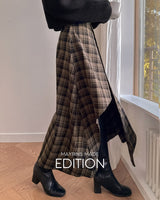 【MADE】 チェックドロングスカート