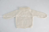 [Handmade] Wool knit zip-up jacket