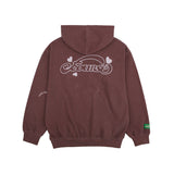 HEARTFELT P/G HOODY ZIP_BURGUNDY