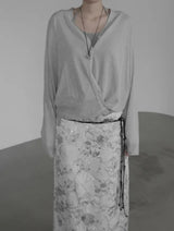 Berryon Flower Long Skirt