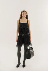 Antique lace dress - black