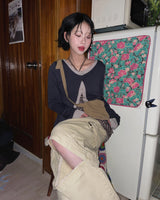 (2color) Detachable 2-Way Cargo Wide Half Cotton Pants