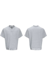 Sequin Panel Heavyweight Polo