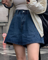 Tiny denim shorts