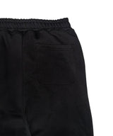 ダイアゴナルスタッドジップスウェットパンツ(ブラック)