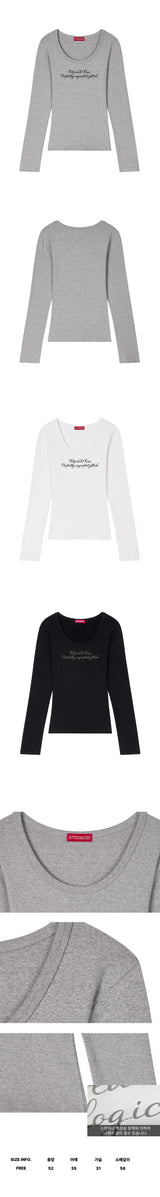 PERFECTLY U-Neck Long Sleeve (SULKNK-101)