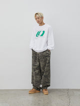 Halftone Logo Long Sleeve (White)