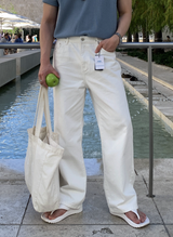 Look Unsain Daily Cotton Wide Banding Pants