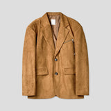 90's Sharoon Suede Zipper Jacket (2 colors)