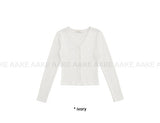 TWIST BUTTON CARDIGAN