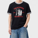 エッセンシャルスタンダード半袖リンガーTシャツ Travel Bear ブラック