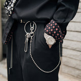 SVC-505 Dog Tag Silver Basic Pants Chain