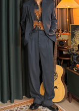 Linen loose-fit jacket 4COLOR