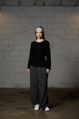 FAIRY WOOL LONG SLEEVE / BLACK
