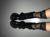 Polkadot lace stoking(2 color)  