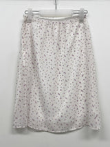 Melo Flower Chiffon Midi Skirt