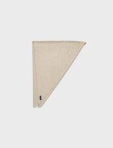KNIT TRIANGLE SCARF (IVORY)
