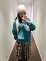 ウールブレンドマフラービーニー (5 Colors)