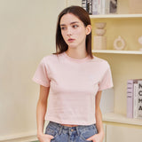 VZ 3D ロゴクロップTシャツ / ピンク