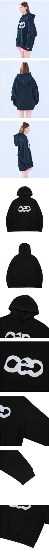 CEC GRAPHIC LOGO HOODIE(BLACK/기모)