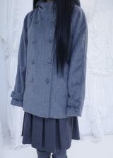 Bonju double half hood coat (2color)