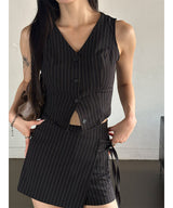 stripe strap pants